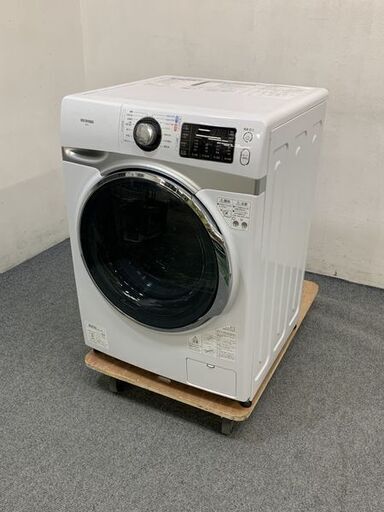 IRIS OHYAMA/アイリスオーヤマ コンパクトドラム式洗濯機 7.5kg HD71-W/S 温水 部屋干しコース 2019年製 中古家電 店頭引取歓迎 R7203)