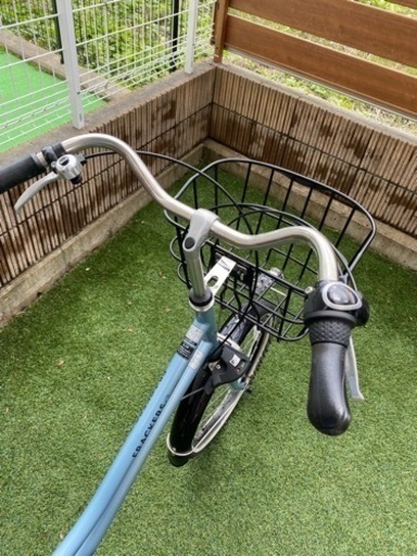 自転車　ママチャリ　チャイルドシート付き