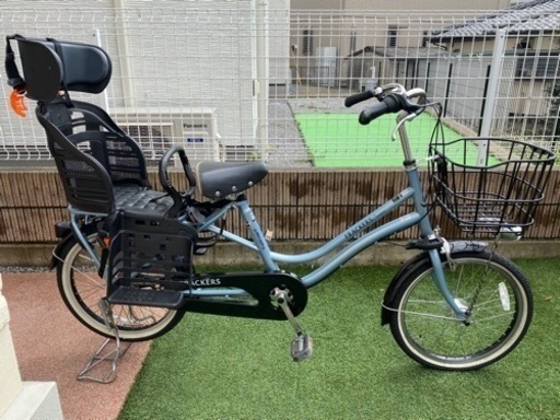 自転車　ママチャリ　チャイルドシート付き
