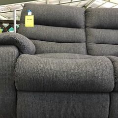 リクライニングソファー　グレー　シンプル　おしゃれ　クリーニング済　貝塚市　二色浜の画像