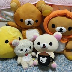 【ぬいぐるみ】5体セット★リラックマ　コリラックマ　キイロイトリ