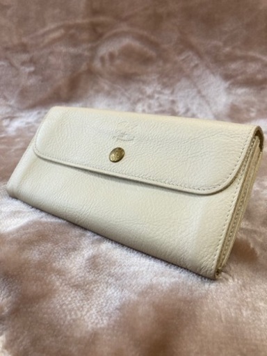 IL BISONTE イルビゾンテ 長財布 メンズ レディース 本革 レザー　白