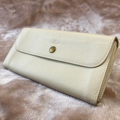 IL BISONTE イルビゾンテ 長財布 メンズ レディース 本革 レザー　白