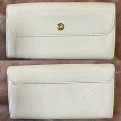 IL BISONTE イルビゾンテ 長財布 メンズ レディース 本革 レザー　白