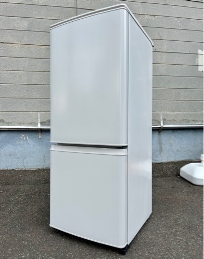 札幌市内配送無料 美品 22年製 MITSUBISHI 三菱電機 146L 2ドア冷凍冷蔵庫 MR-P15G-W