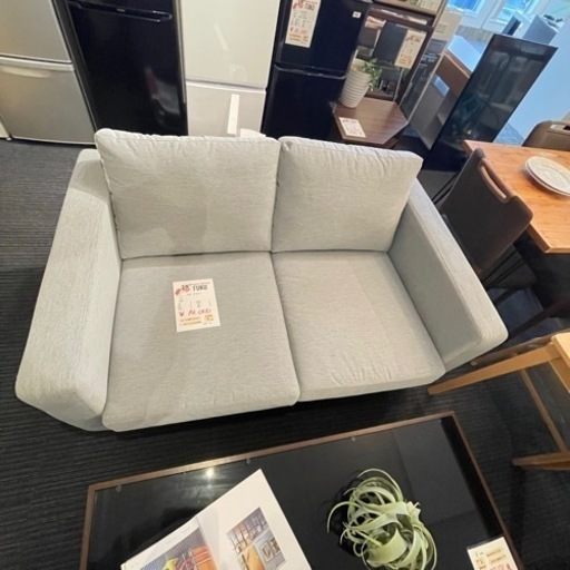 超美品　2Pソファー　オシャレなグレー