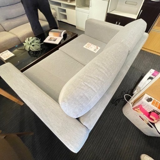 超美品　2Pソファー　オシャレなグレー