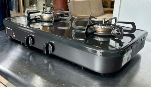 お引取り限定 美品 22年製 パロマ LPガス用コンロ 2口ガステーブル PA-29B 幅56cm