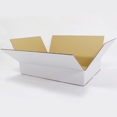 【新品】段ボール箱（白）宅配120サイズ　浅型タイプの画像