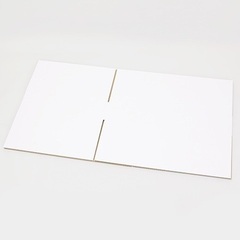 【新品】段ボール箱（白）宅配120サイズ　浅型タイプの画像