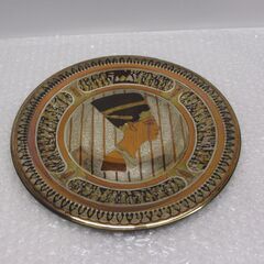 エジプト ハンドメイド 金属プレート 約25cm