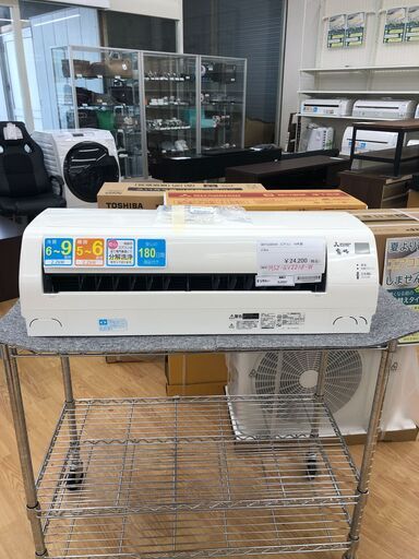 ★ジモティ割あり★ MITSUBISHI エアコン  2.2kw 18年製 室内機分解洗浄 SJ2357