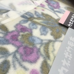 引渡済　新品未使用　カネボウ　毛布　花柄の画像