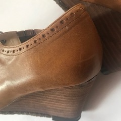 値下げ　7.3㎝ヒール　革靴の画像
