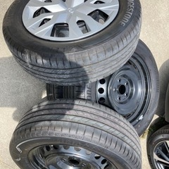 17インチ　サマータイヤ　トヨタ純正スチールホイール付き