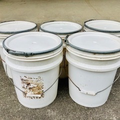 中古 密封ペール缶 emバケツ  生ゴミ処理容器 コンポスト 5...