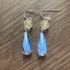 手作りピアス（チェコドロップ）