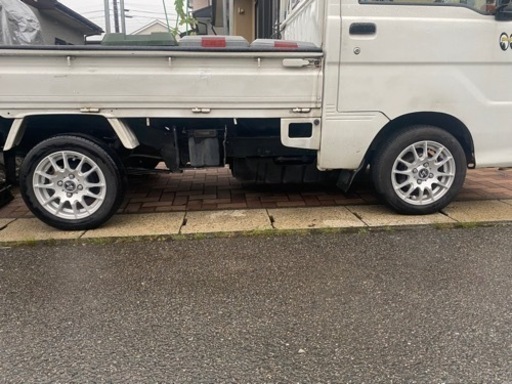 タイヤ、ホイールセット購入したばかりで美品✨155/65R13タイヤ溝もバリ溝です