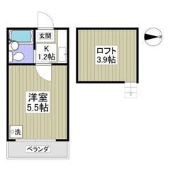 💙💙《1K》椎名町駅から徒歩4分！ロフト付き！コンビニ徒歩圏内！...