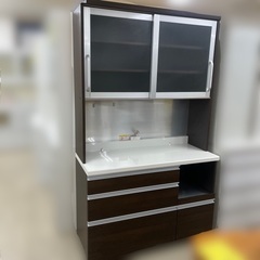 J2508 美品 Pamouna パモウナ 食器棚 キッチンボード キッチン収納 クリーニング済み 【リユースのサカイ柏店】  流山市 中古 食器棚 松戸市 中古 食器棚 我孫子市 中古 食器棚 船橋市 中古食器棚 守谷市 中古食器棚 取手市 中古食器棚
