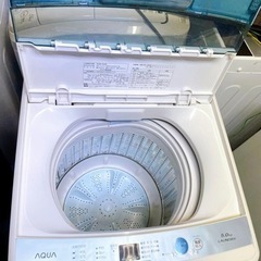 AQUA 5.0kg 全自動洗濯機　AQW-S50E 2017年製の画像