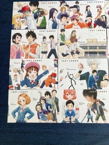 新品 大人気漫画！ SKET DANCE 文庫版　化粧ケース　特典ポストカード全巻分セット 篠原健太
