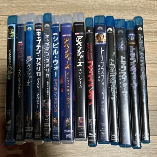 アベンジャーズ　トランスフォーマー他ブルーレイディスク【最終値下げ】