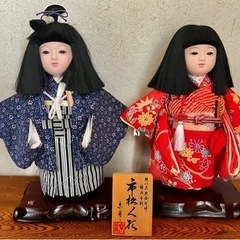 市松人形・京甫作　日本人形　男の子　女の子