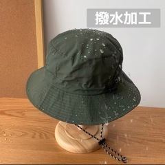 サファリハット 折りたたみ 防水 帽子 男女兼用 UVカット アウトドアの画像