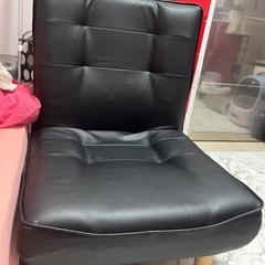 [決定] 大きい座椅子　(脚つけ可能)  黒　無料　引き取りに来...