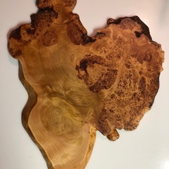①青森ヒバ　瘤杢　盆栽台　花台　インテリアの画像