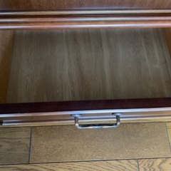 昭和レトロ　しっかりしたキャビネット　ブックシェルフの画像