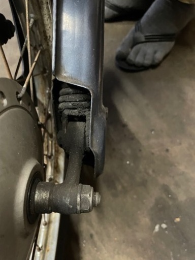 スーパーカブ　カスタム　アンチリフト　フロントフォーク