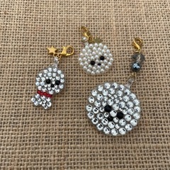 ビションフリーゼ　チャーム3点セット