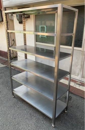 業務用 大型棚 5段 商品ディスプレイ 店舗什器 什器 商品スタンド 備品棚 陣列棚 店舗用品 システム什器 ラック 大型 調整可能棚