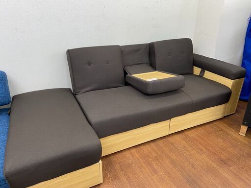 リサイクルショップどりーむ天保山店　No.8551　3人掛けソファー　超美品！！スツール付き！早い者勝ち！