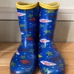 青　長靴　18cm