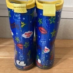 青　長靴　18cmの画像