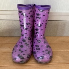 紫　長靴　20cm