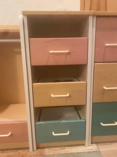 【値下げ】【バラ売り可】オシャレで可愛いカラフルな子供用チェスト　3種類