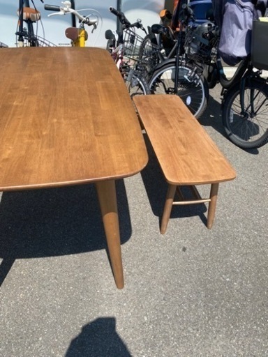 ダイニングテーブルセット　長椅子　椅子2脚　中古　リサイクルショップ宮崎屋佐土原店R5.6.3