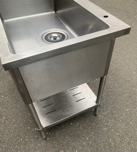 業務用 tanico 一槽 船形 シンク 蛇口付 900×600×815 一層 タニコー 流し台 厨房機材 キッチン 手洗い場 厨房機器 店舗用品 一層 大阪発