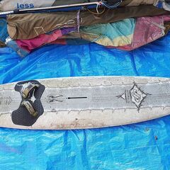 ウインドーサーフィン無料で上げます。備品多数。の画像