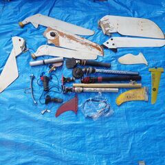 ウインドーサーフィン無料で上げます。備品多数。の画像