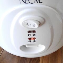 値下げ　約３ヵ月～半年仕様　NEOVE　炊飯器　3合　1人暮らしに最適の画像