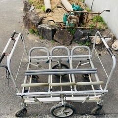 五十畑工業　　スワン　お散歩カート　幼児用　幼稚園　保育園　6-8人乗り　現状品の画像