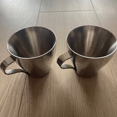 IKEA ステンレス　エスプレッソカップ　2個セット