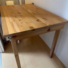【受け渡し者決まりました】IKEA ヨックモックテーブル&椅子4脚付