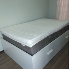 無料　半年使用　IKEA ベッド120x200 cmの画像