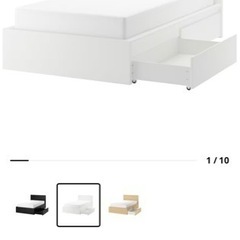 無料　半年使用　IKEA ベッド120x200 cmの画像